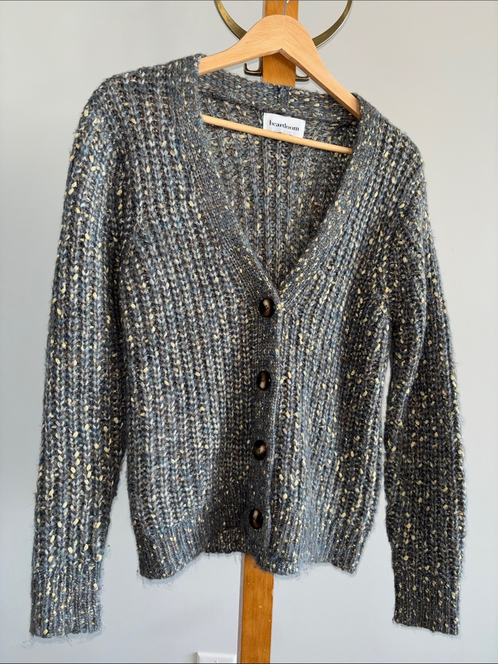 Heartloom Emmeline Cardigan in Spruce Sz M - Picture 3 of 10